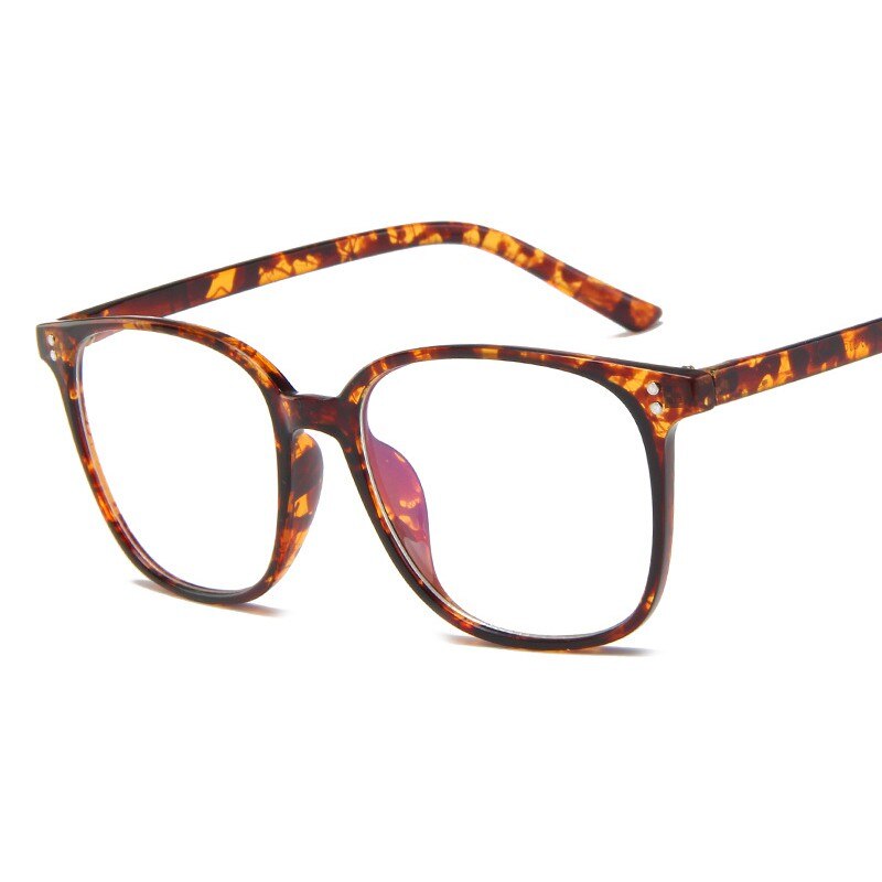 Woman Round Plain Decorative Glasses Clear Lens Eyeglasses Frame Clear Lens Sun Glasses College Style: C