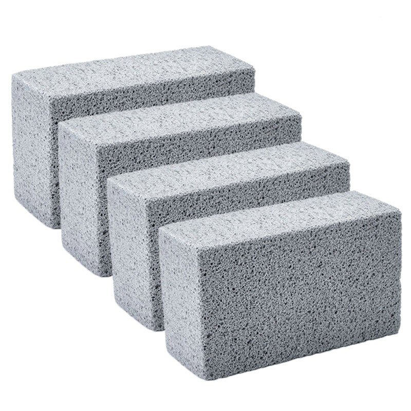 Grill Griddle Cleaning Brick Block Ecological Grill Cleaning Brick De-Scaling Cleaning Stone for Removing Stains BBQ Accessories: 4pcs