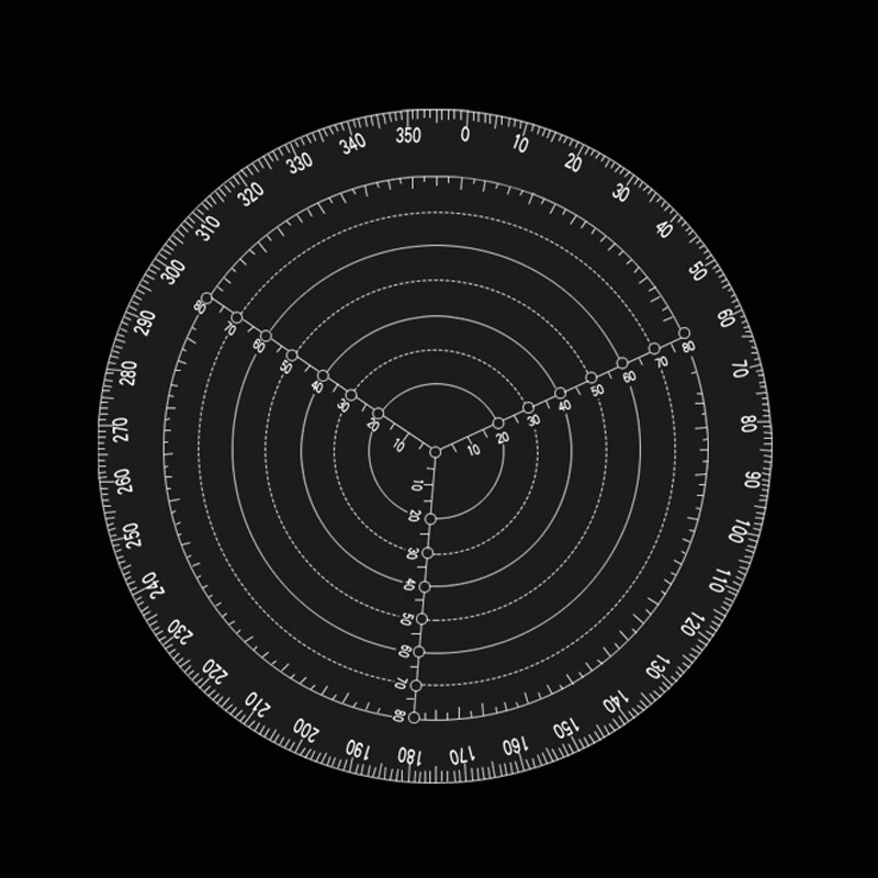 Center Finder Tool Woodworking Compass for Woodturners Bowls Lathe Work Clear Acrylic Drawing Circles Diameter: White