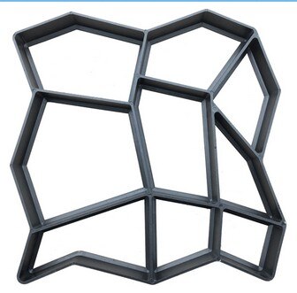 Plast manuelt belægning cement mursten beton støber diy sti maker skimmel haven sten vej skimmel haven dekoration: G 36 x 36 x 4cm