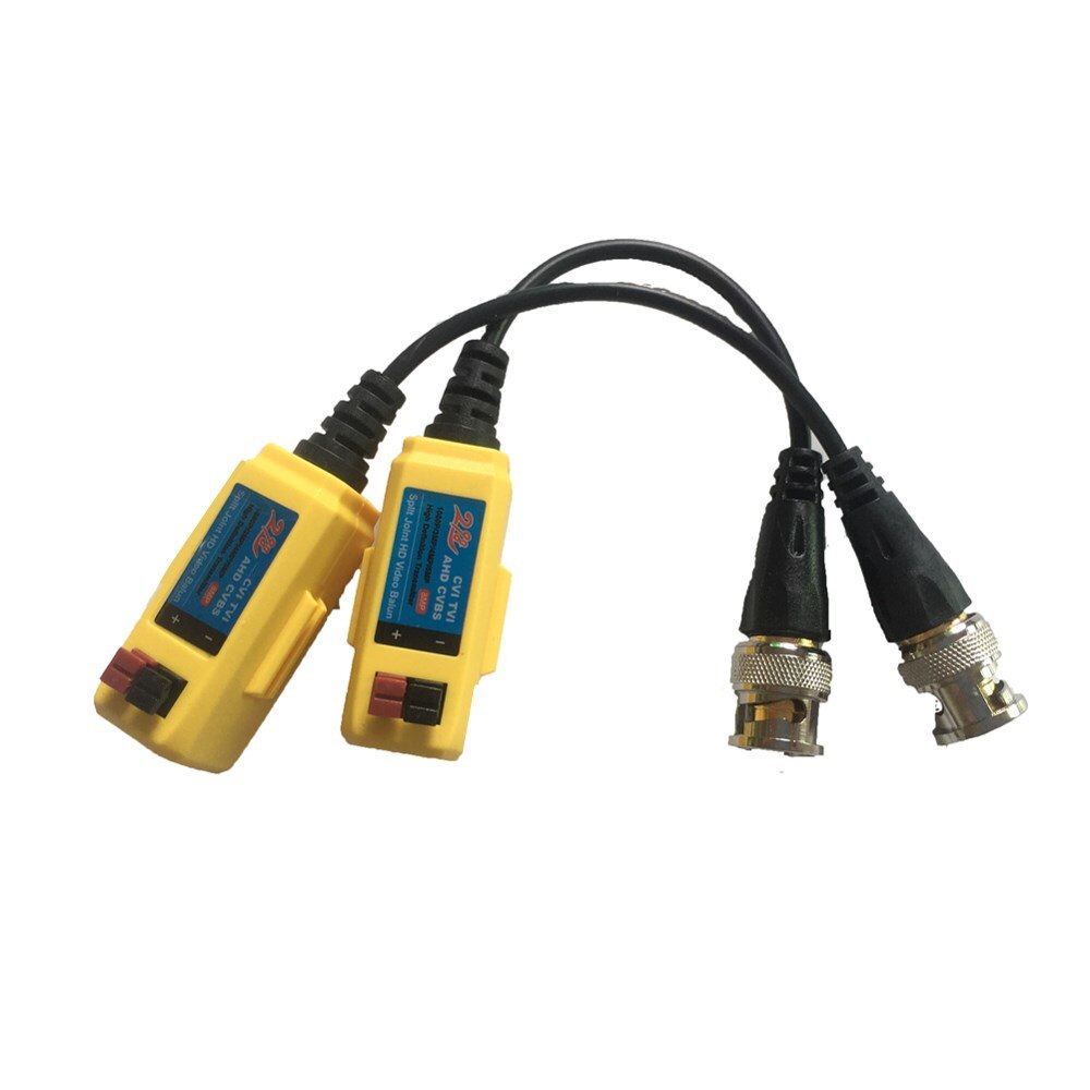 10 pares CCTV vídeo Balun torcido BNC pasivo transceptores de fibra óptica UTP Balun BNC Cable para AHD CVI Cámara
