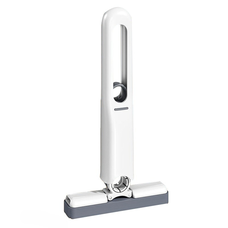 Draagbare zelfwringende sponsmop Handsfree multi-oppervlaktereiniger voor thuis/auto/ramen met vervangbare kop + handvat: Default Title