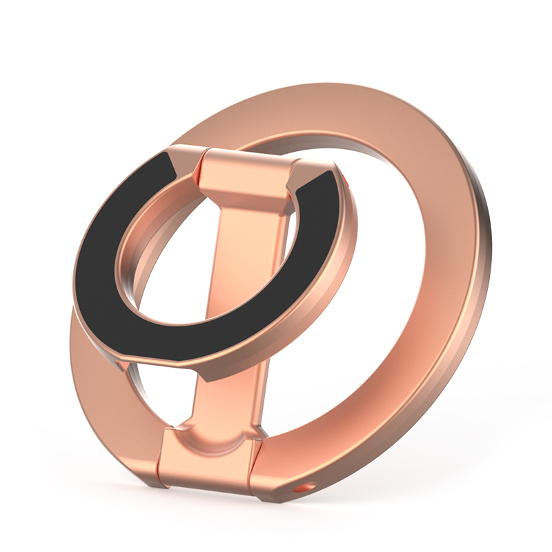 Soporte magnético de doble cara para teléfono MagSafe, soporte plegable portátil para teléfonos móviles, accesorios para teléfono, soporte de agarre Tok: Púrpura