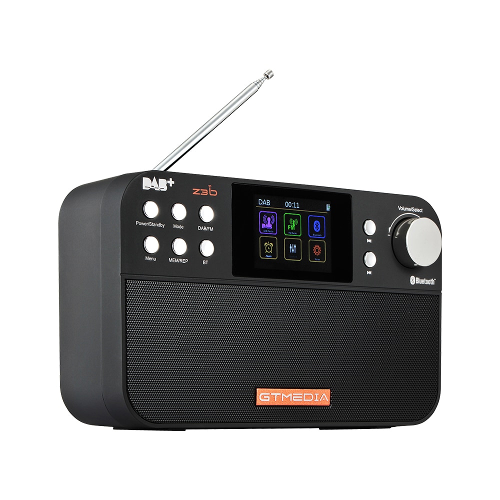 GTMEDIA Z3B Portable Radio FM DAB stereo/ RDS Multi Band Radio Speaker with LCD Display Alarm Clock Support Micro SD TF Card