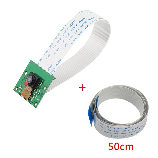 Raspberry Pi 4 Camera Module Raspberry Pi 3 5MP 1080P 720P Video Camera + Ffc Kabel Voor Raspberry pi 4 3 Model B 3B Plus 2B 3B +: 50cm FFC