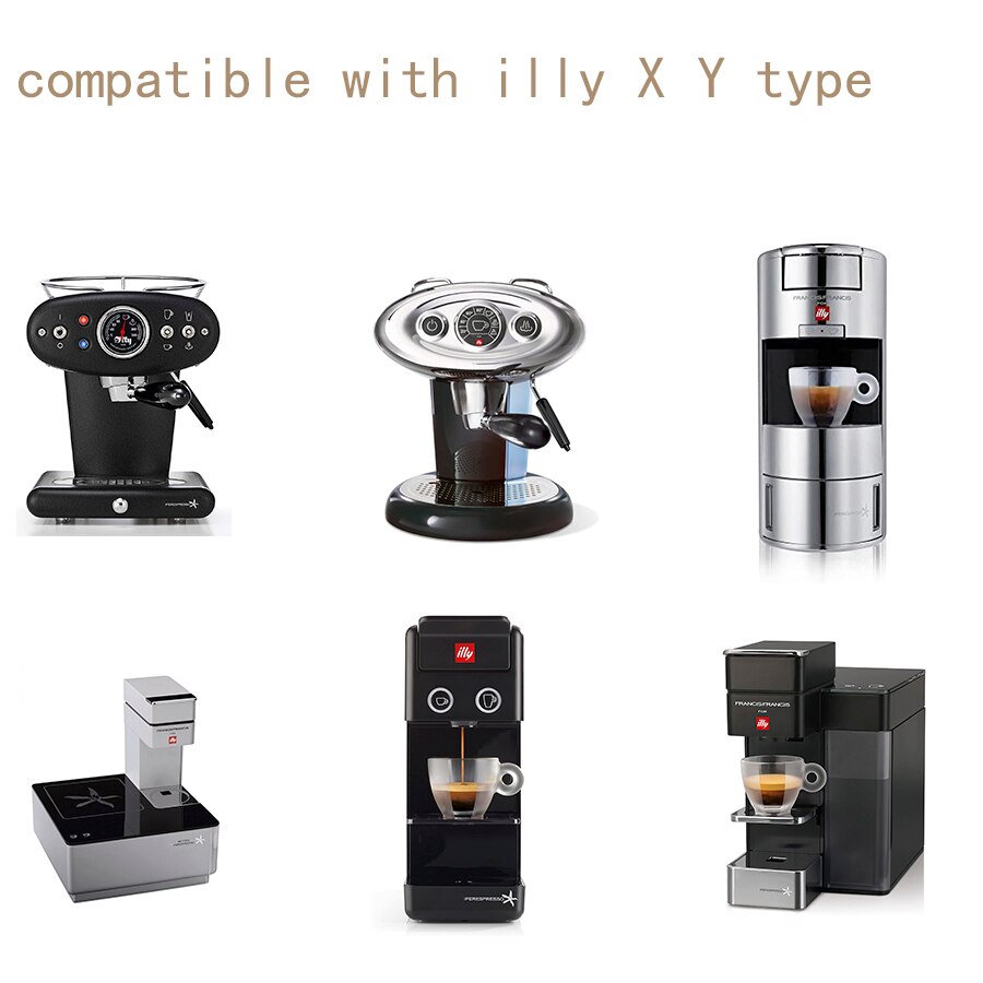Capsulone para cafetera illy, cápsula reutilizable recargable de Metal de acero inoxidable, apta para máquina de café illy