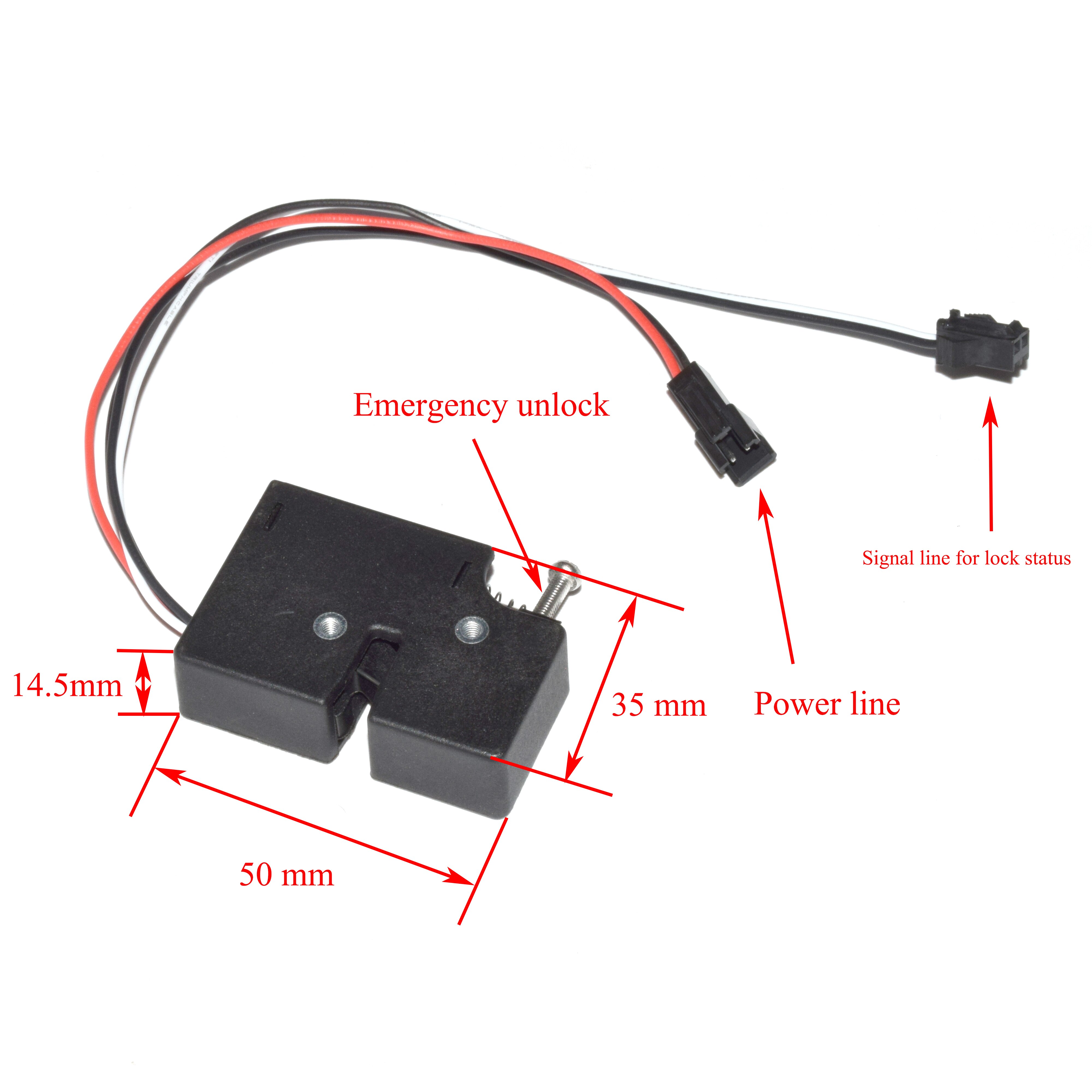 Express Kabinet Kast Case 12V Mini Kast Elektrische Lock Fail Secure Model (Powe Off Te Vergrendelen)