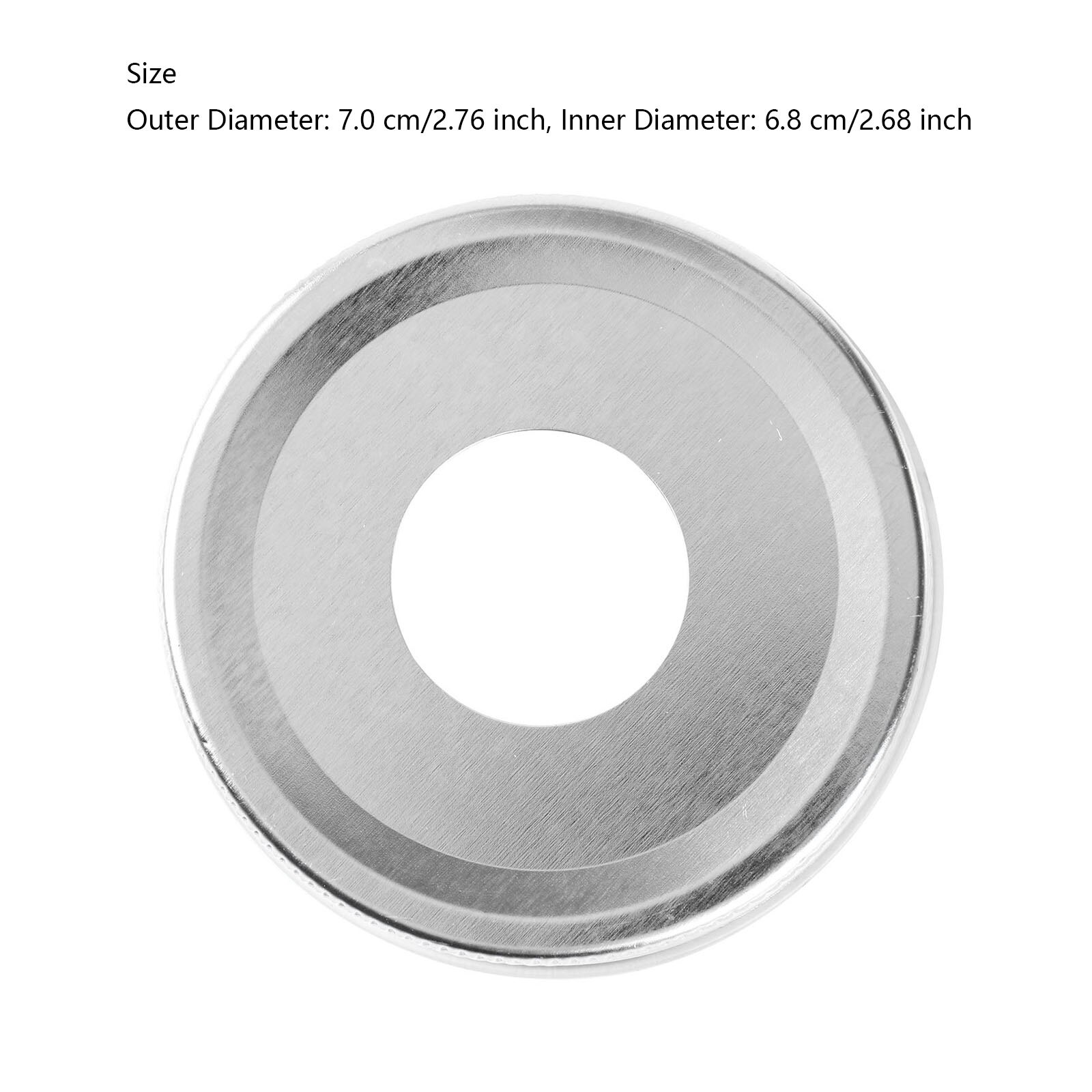 5 70mm Mason Canning Jars Pump Caps Wide Mouth Soap Lotion Bottles Threaded Dispenser Covers Reusable Metal Polished Cap Adapter