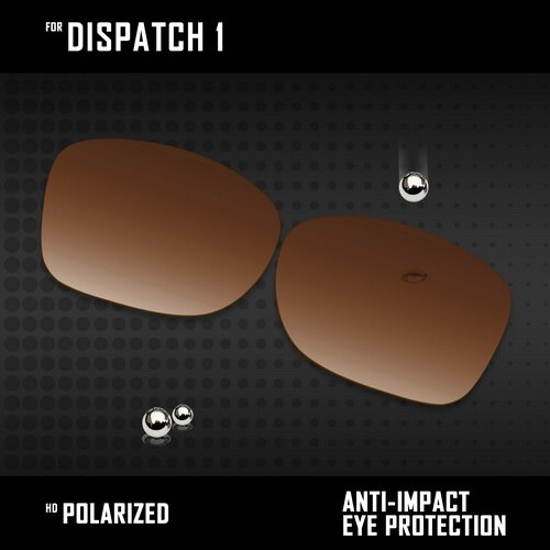 OOWLIT Lenti di Ricambio Per Oakley Spedizione 1 OO9090 Occhiali Da Sole Polarizzati-Multi Colori: Brown Gradient