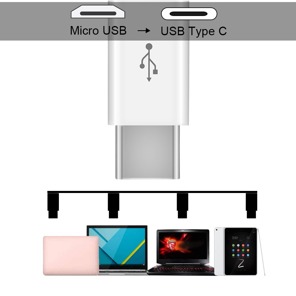 Pequeno micro usb fêmea para tipo c macho, requintado, adaptador conversor geral para tipo c samsung