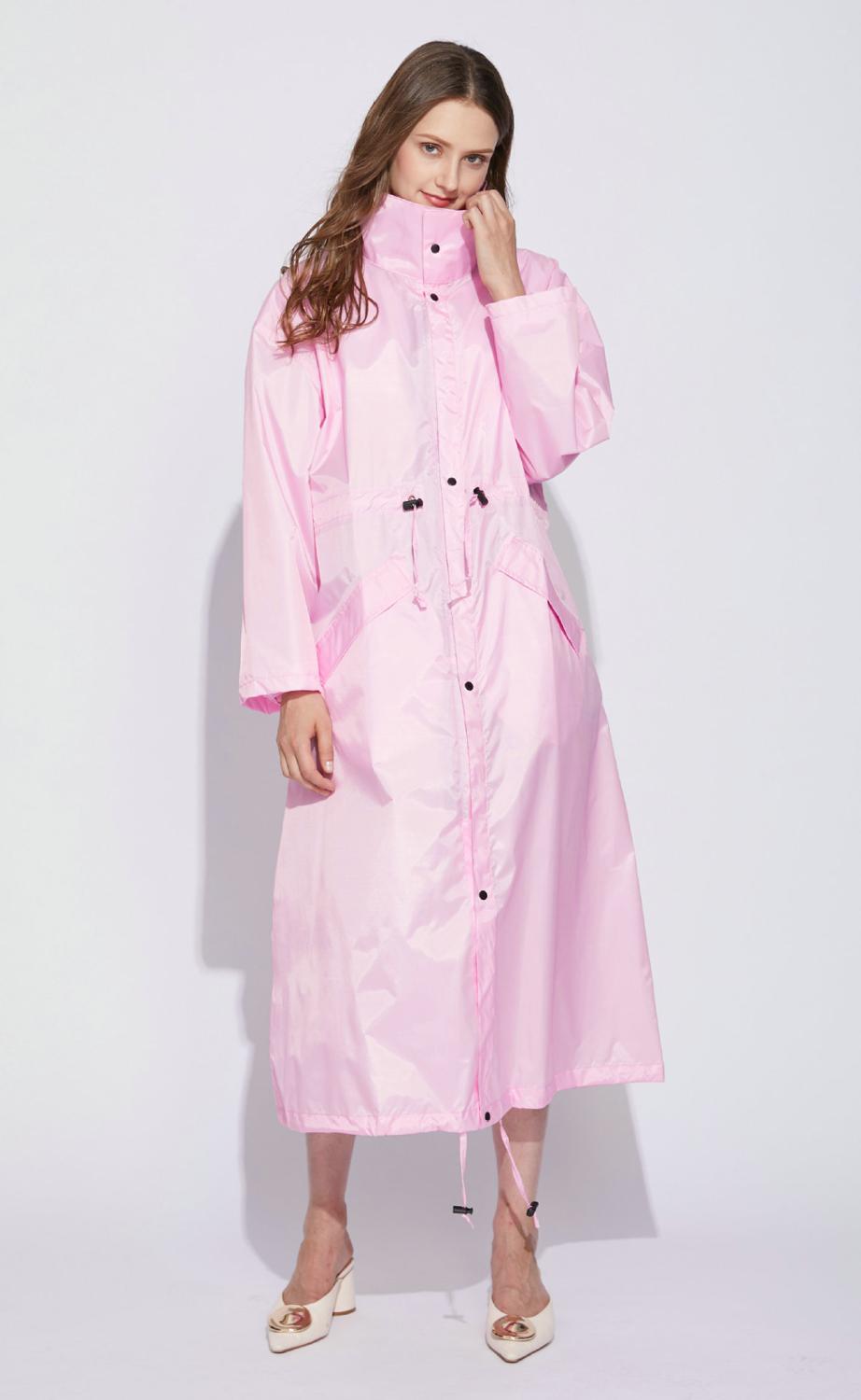 Long Raincoat Women Men Poncho Waterproof Outdoors Tour Rain Coat Poncho Jacket cloak Female Chubasqueros Impermeables Big Size: pink 2 / XL