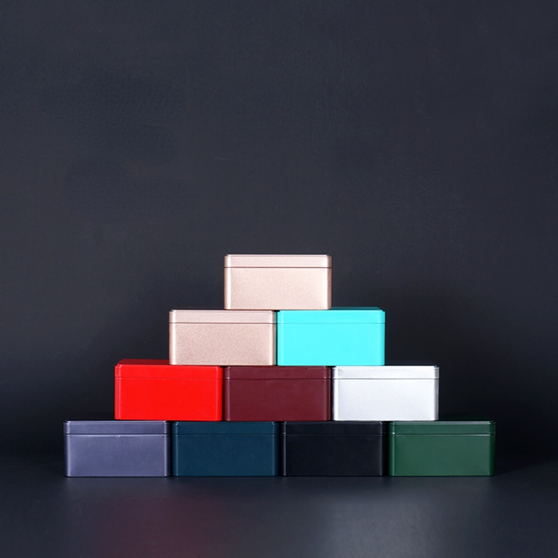 Empty Tea Can Tin Box, Tinplate Containers, Storage Organizer, Packaging