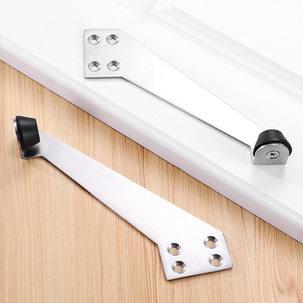 Stainless Steel Door Stopper Anti-collision Opening 90 Degree Angle Windproof Protection Wall For Home Office Door Stop Protect