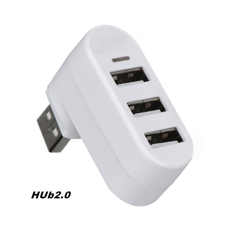 4in1 sem fio usb 3.0 hub para computador portátil adaptador computador usb 2.0 transferência de dados 3 portas notebook divisor para dell lenovo macbook: White USB 2.0 HUB B