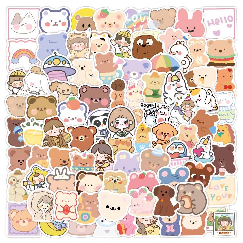 2 Liter Water Fles Met Stro Grote Capaciteit Tritan Bpa Gratis Motievencitaat Tijd Marker Fitness Kannen: 100pcs Stickers