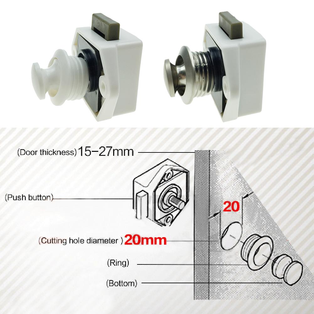 Camper Auto Push Lock Rv Caravan Boot Motor Thuis Kabinet Lade Klink Knop Sloten Voor Meubels Hardware