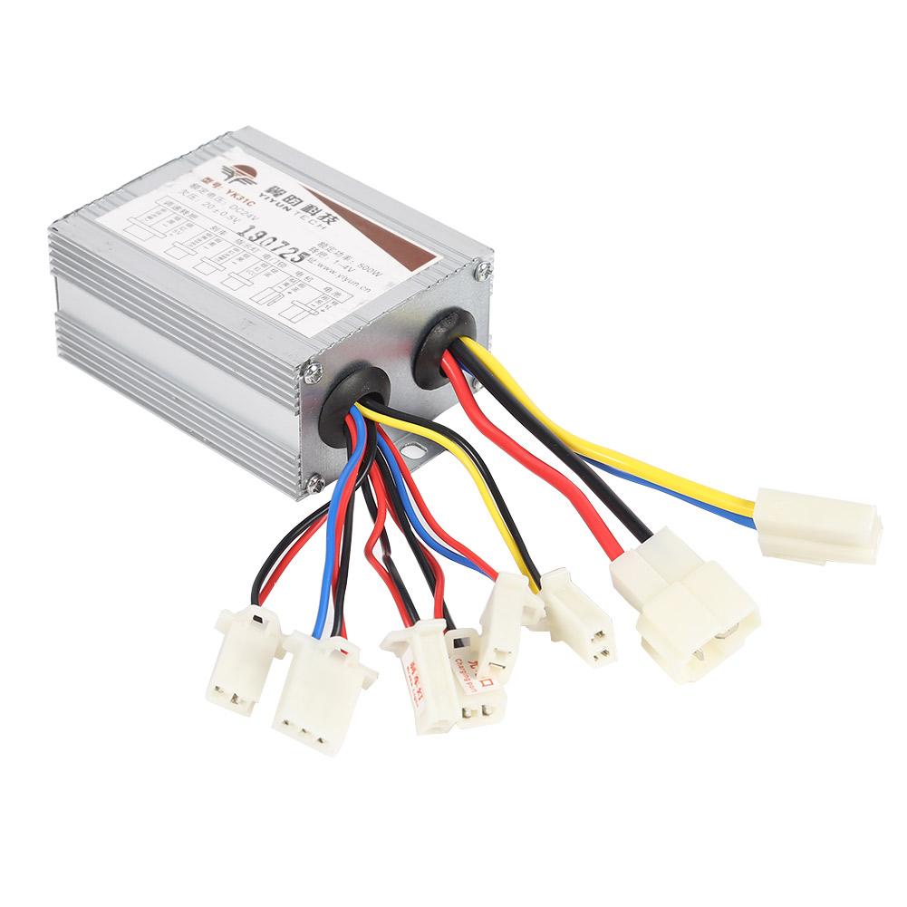 DC 24V Brushed Motor Speed Controller Box for E-vehicle Tricycle Accessories Necessary Outdoor Electric Vehicle Supplies: 500W