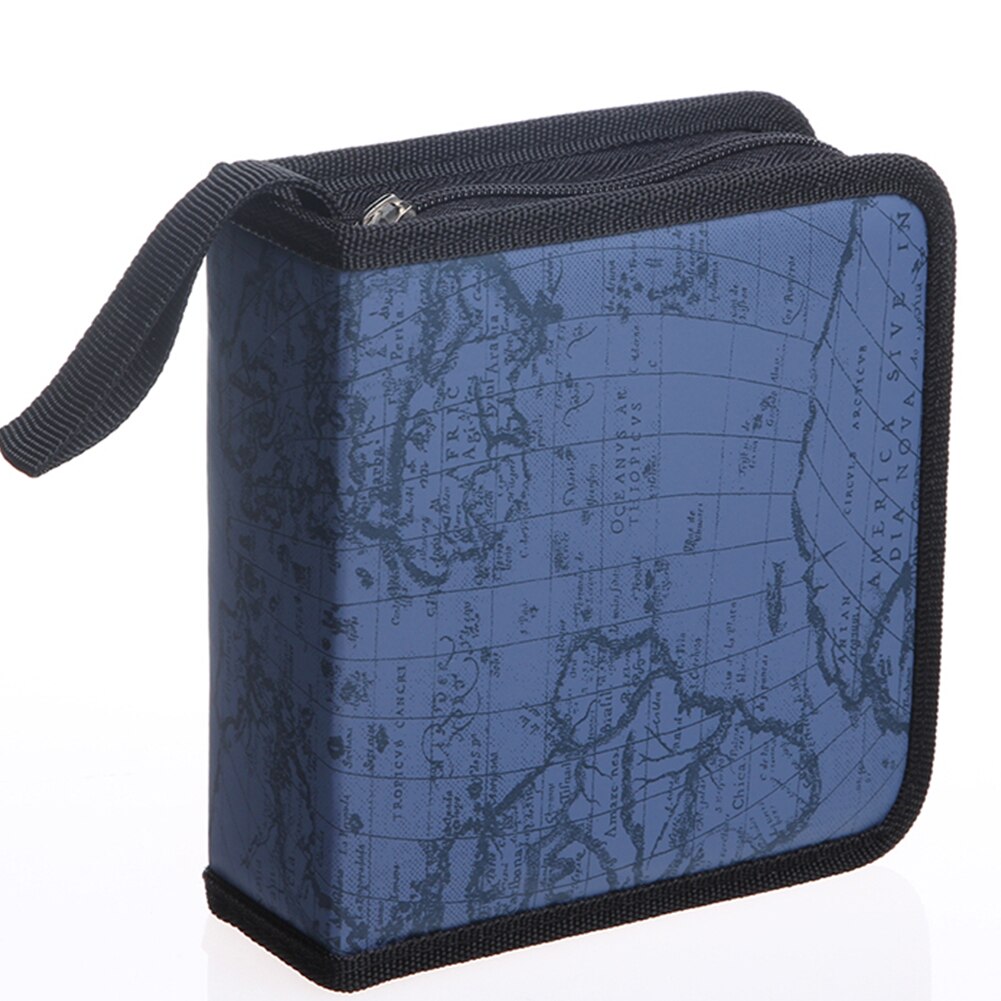 40/80 Disc Houder Beschermende Cover Organizer Thuis Kaart Streep Pakket Opbergtas CD DVD Box Case Carry Fotoalbum Auto