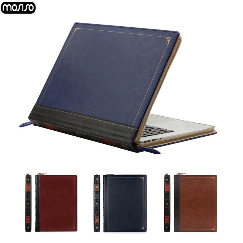 MOSISO PU Leather Laptop Case for Macbook Air 13 A1932 Pro 13 15 Notebook Cover for Mac Pro 13 15 Inch Case