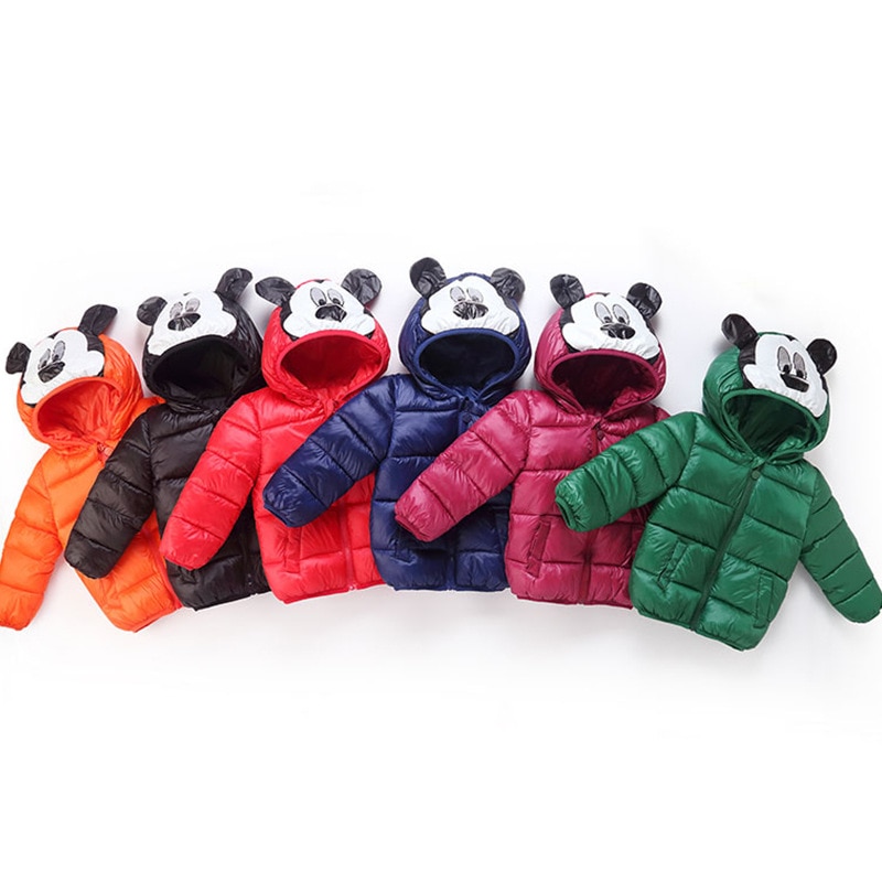 Cartoon Children's Winter Jackets Kids Down-cotton Coat Baby Jacket for Girls Parka Outerwear Hoodies Boy Coat