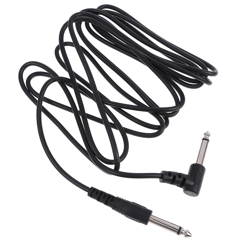 3m Gitarren verstärker kabel E-Gitarren kabel Drahtseil geräusch ge schirmter Bass kabelst ecker für Gitarren verstärker: Weiß
