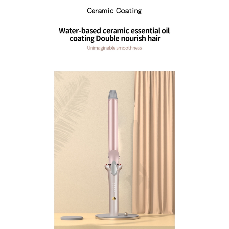 Curling Iron Wand Infrared Negative Ion Hair Care Curler Hair Tourmaline Ceramic Hair Curling Hair Tools,32Mm,EU Plug