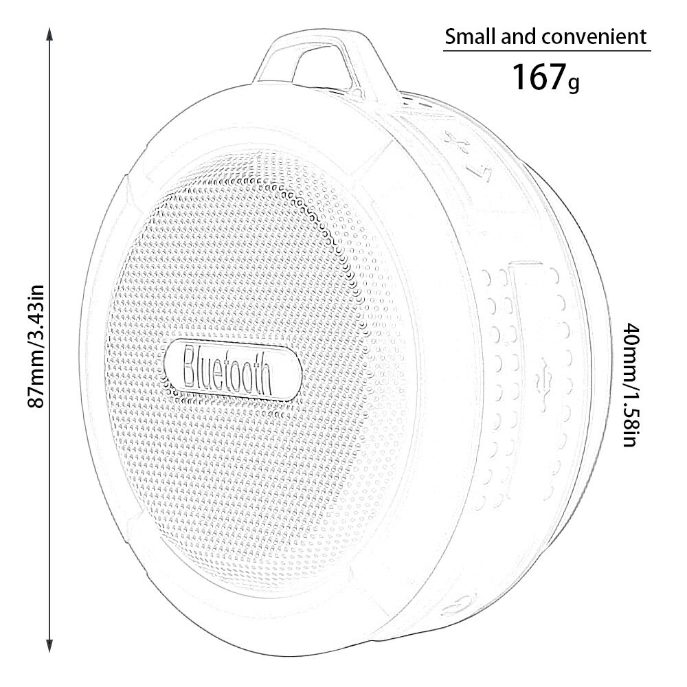 Haut-parleurs Bluetooth sans fil extérieurs haut-parleur Portable stéréo étanche Mini haut-parleur mains libres sans fil avec basse