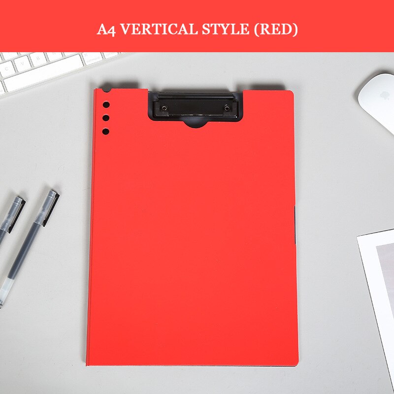 A4 folder PP folder file folder student stationery paper folder office folder clipboard доска для записей writing pad: Blue