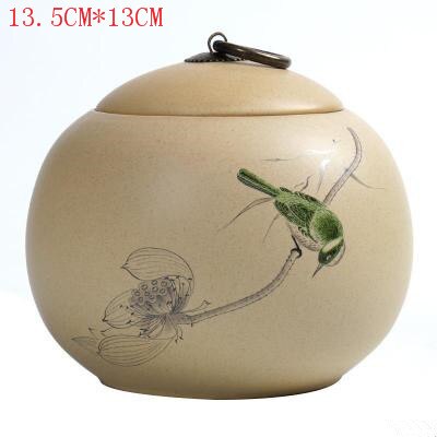 JIA-GUI LUO Farbe Glasur Keramik Tee Caddies Tieguanyin verschlossenen dosen Getrocknete Frucht Tragbare reise Tee Kasten D057: 10
