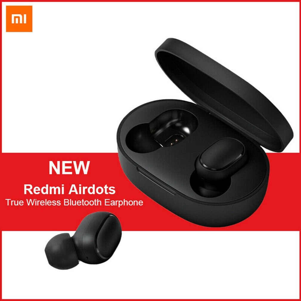 Original Xiaomi MI Redmi AirDots Drahtlose Bluetooth Kopfhörer TWS Echte Stereo Bluetooth 5,0 Mini Headset Mit Mic Ohrhörer