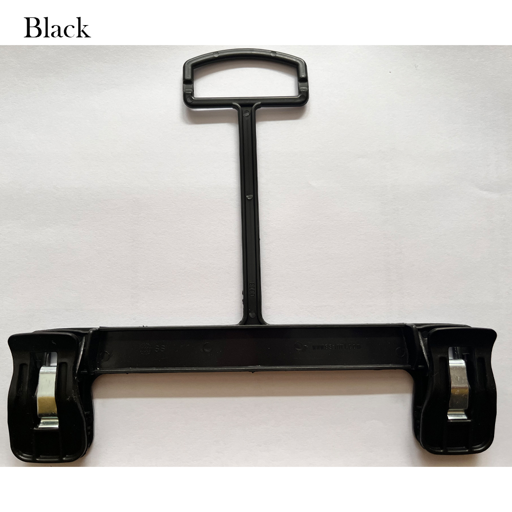 Petit cintre extensible en plastique pour vêtements Fjand, cintre pour pantalons pour enfants, 10 pièces, uno: Black