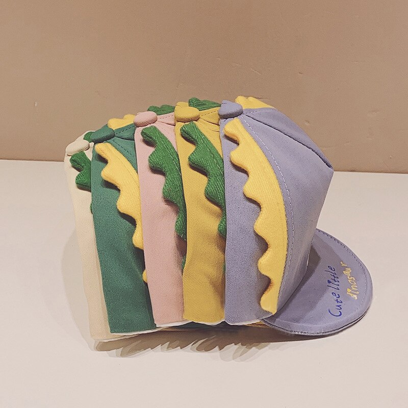 Baby Baseball Cap Cartoon Dinosaur Baby Girl Boy Hat Spring Summer Children Cotton Sun Visor Cap