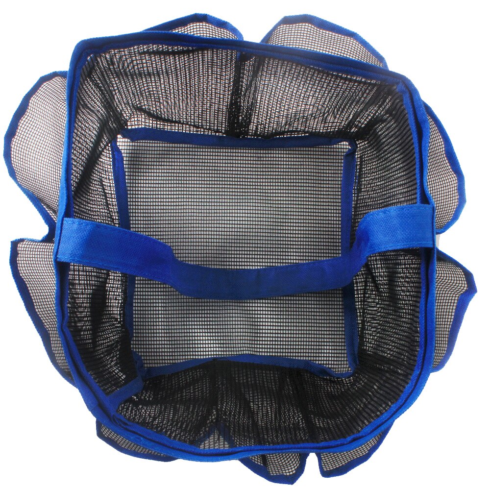 Bolsas de mano de malla para ducha, neceser colgante Oxford y organizadores para el baño con 8 compartimentos de almacenamiento para accesorios de baño, color negro