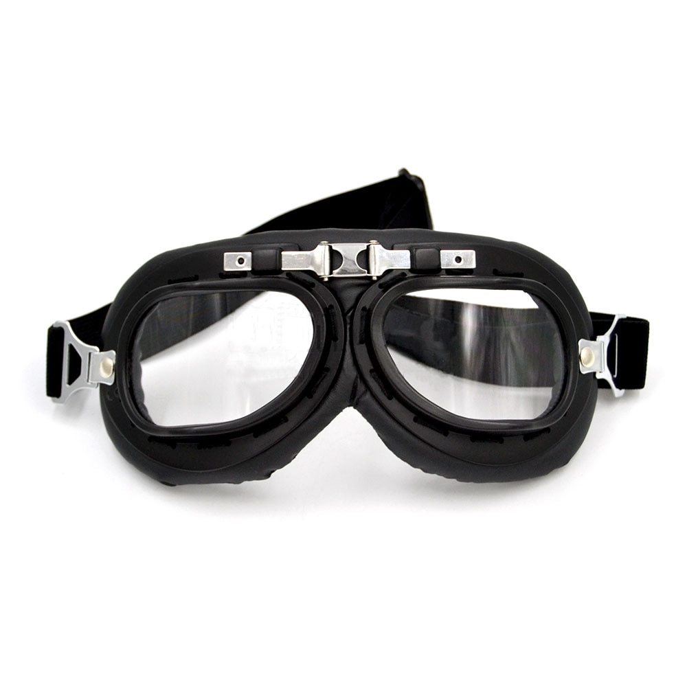 BJMOTO-Gafas transparentes Retro para motocicleta, lentes Antiparras para casco de estilo Harley, Antiparras y Motocross