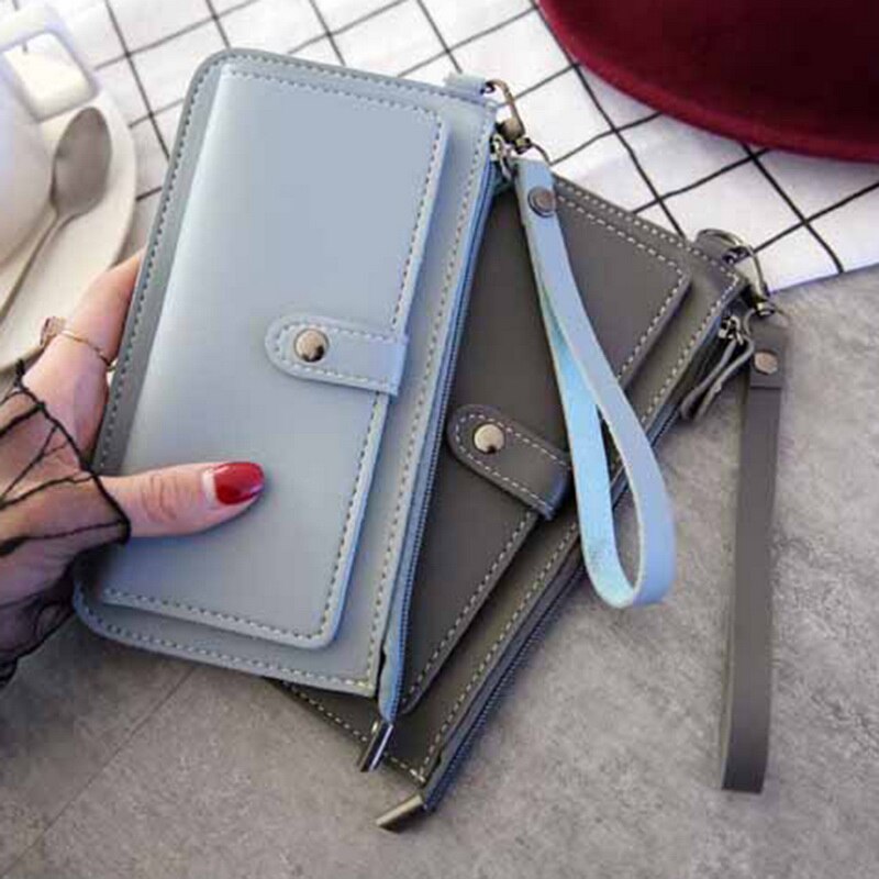 Women Long Wallet Leather Women's Purse and Wallet Lady Party Clutch Female Card Holder Carteras Standard Wallets