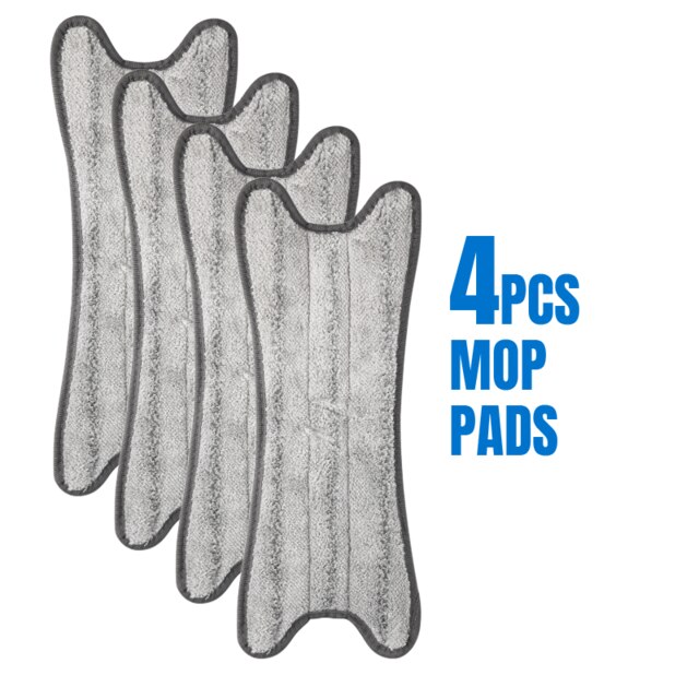 37cm ersätt mopptrasor för x-typ mopp återanvändbar mikrofiberdyna för träkakel stark vattenabsorption hushållsrengöringsverktyg: 4 st