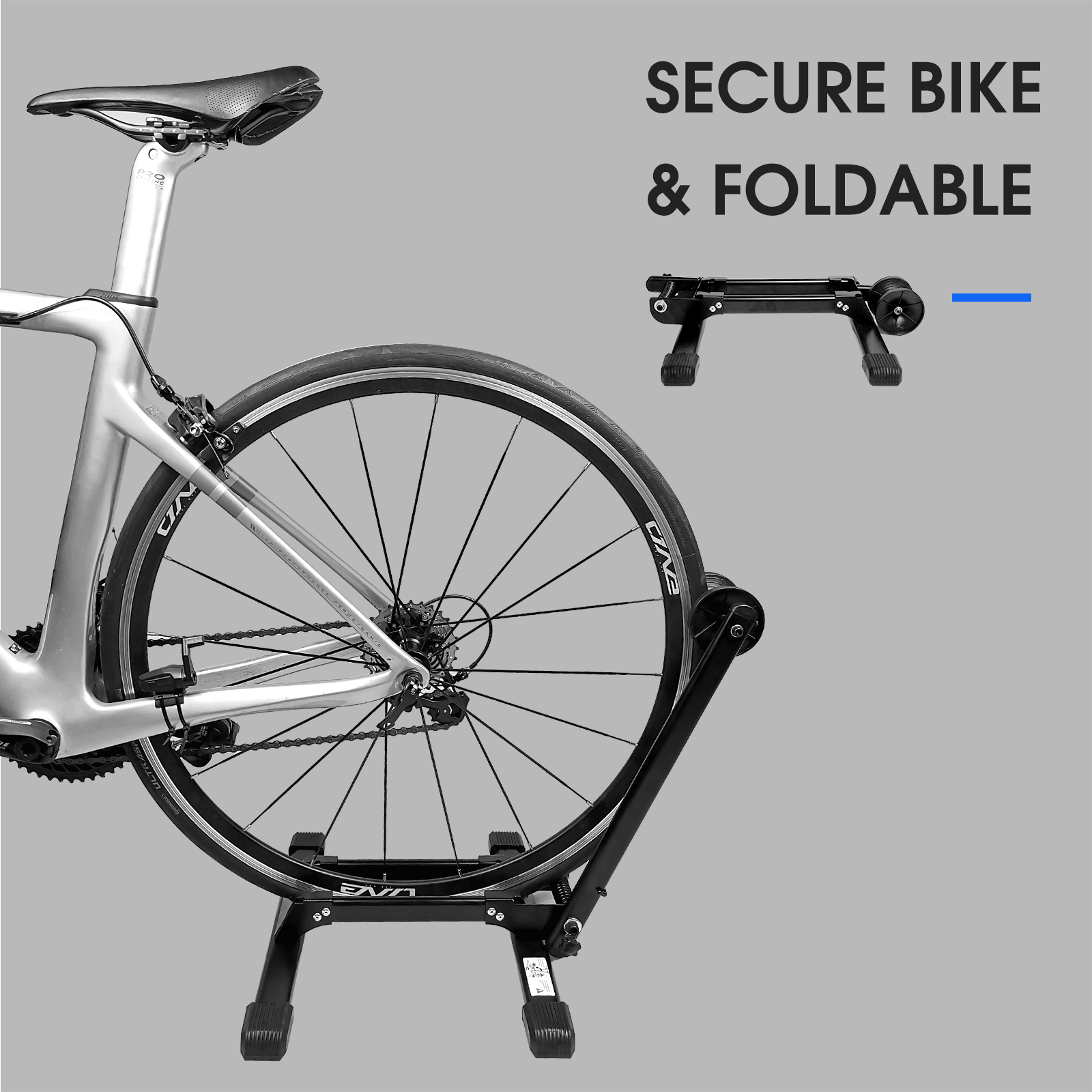 SHANREN Foldable Alloy Cycling Parking Rack Bike Foldable Stand Bicycle Storage Display Repair Stand Bicycle Floor Parking Rack