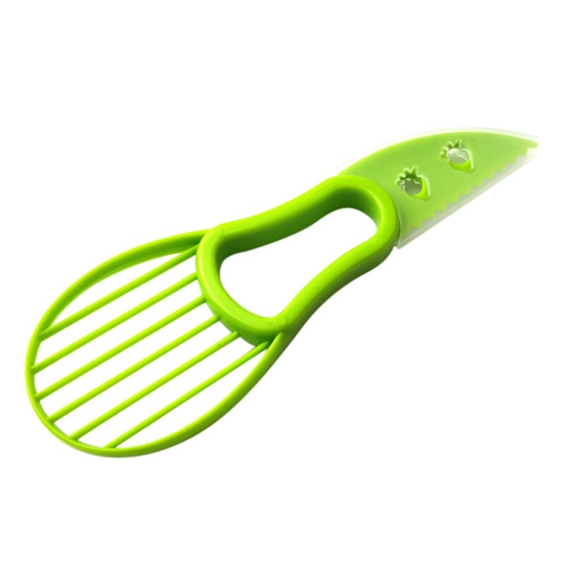 Rebanadora de aguacate pelador de centros de mantequilla pelador de frutas cortador 3 en 1 separador de pulpa utensilios para verdura cocina accesorio para el hogar: Default Title