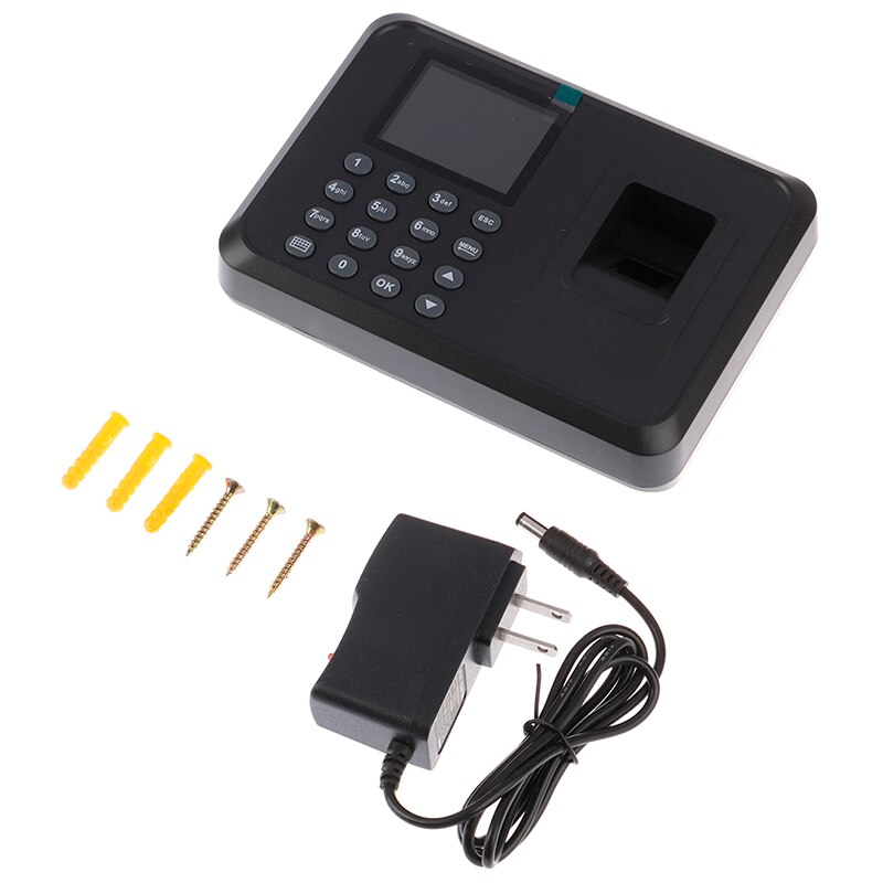 Fingerprint Attendance Machine LCD Display USB Fingerprint Attendance System Time Clock Employee Checking-in Recorder