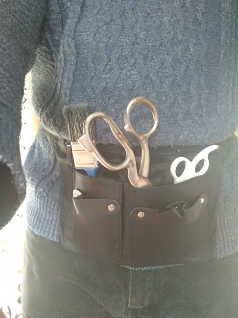 Practical Hairdresser Tool Bag, Hairdresser Bag, Scissor Bag, Fanny Pack Salon Hairdressing Tool Pouch Scissors Holster Hair Cut