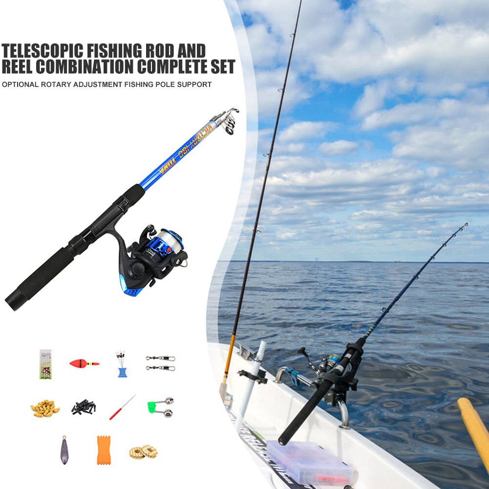 Ultralight Ice Fishing Rod Set with Reel Beginner Portable Fishing Pole Retractable Fishing Supplies for Winter Fishing