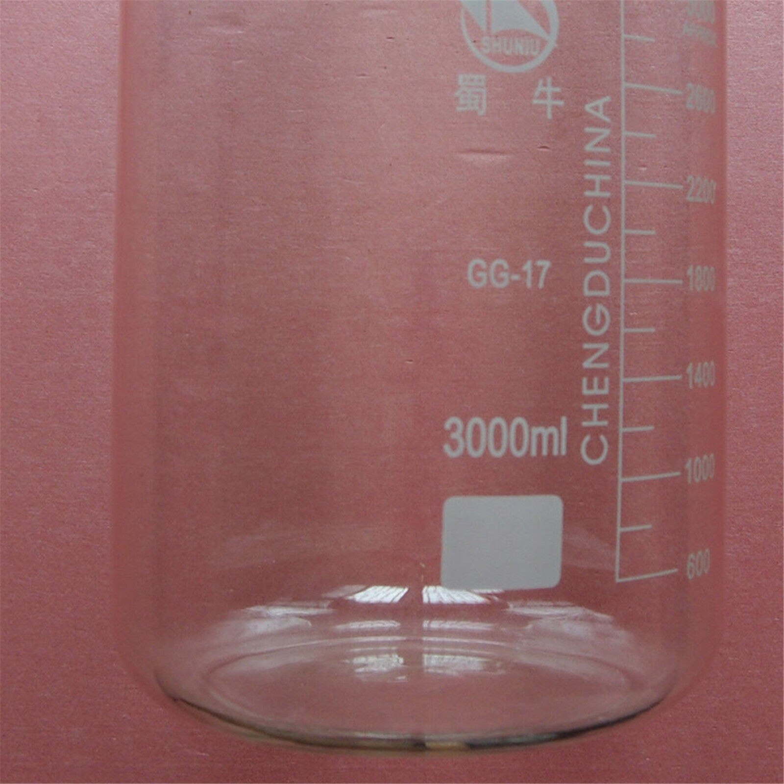 3000mL Glass Beaker,3 Litre,Low Form,Good ,Lab Borosilicate Glassware