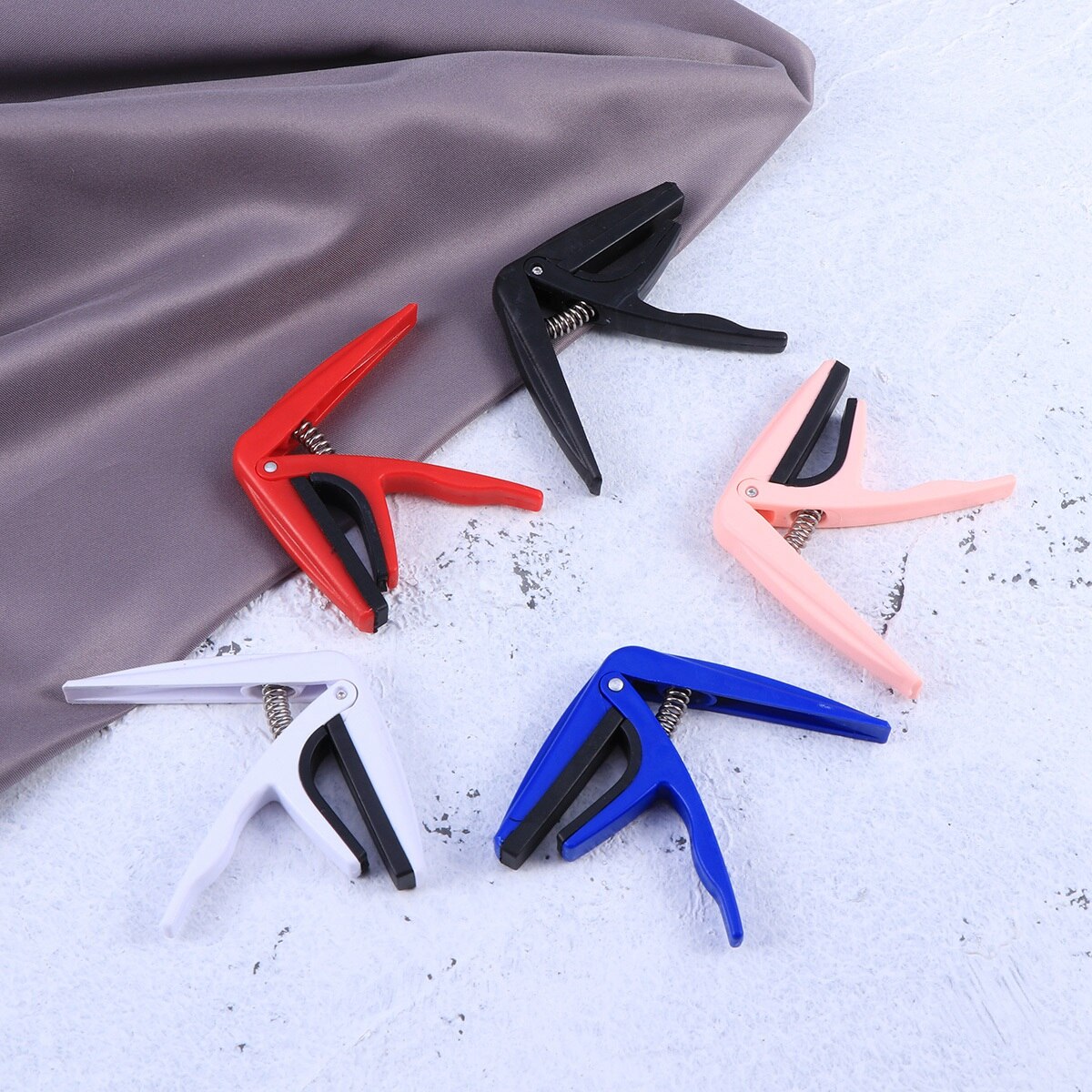 Ukulele Capo Zinc Alloy Quick Change Musical Single-handed Tuner Capo Stringed Instruments Parts