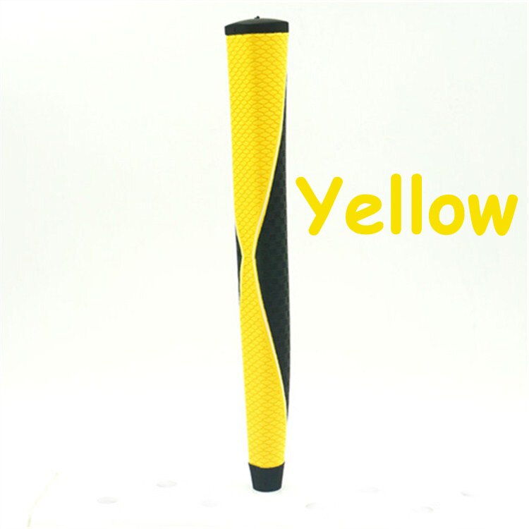 Overstretches golf grips rubber inner tube PU golf putter grip color block decoration golf club grip: Yellow