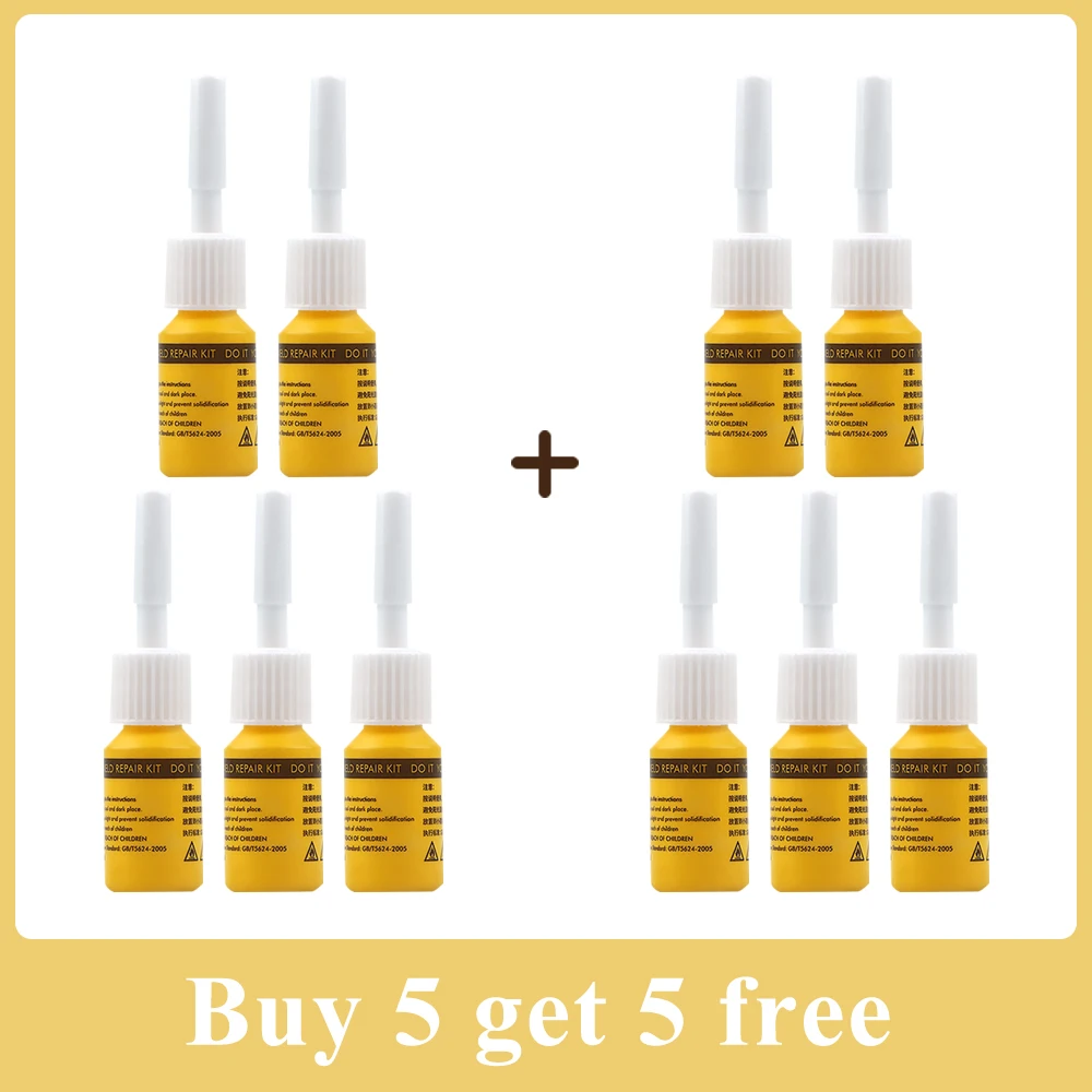Car Glass Repair Window Cracks Gone Kit Remove Scratch Automobile Truck Motorcycles Broken Repair Windscreen Crack Recovery Set: Orange