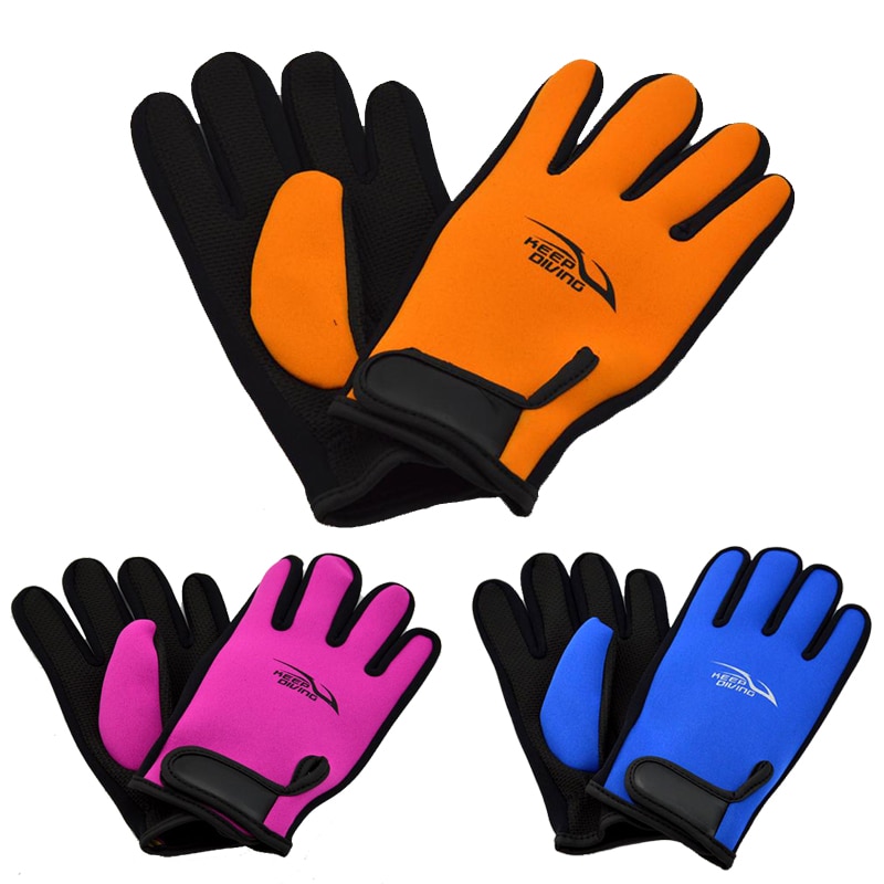 Guantes de esnórquel de neopreno para hombre y mujer, 2MM, antideslizantes, protegen las medusas, cálidos, para invierno, esquí, buceo, equipo necesario