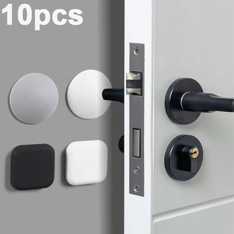 Butoir de Porte Anti-collision, poignée en Silicone, pare-chocs auto-adhésif, silencieux, Anti-choc, protection murale pour l'amélioration de l'habitat