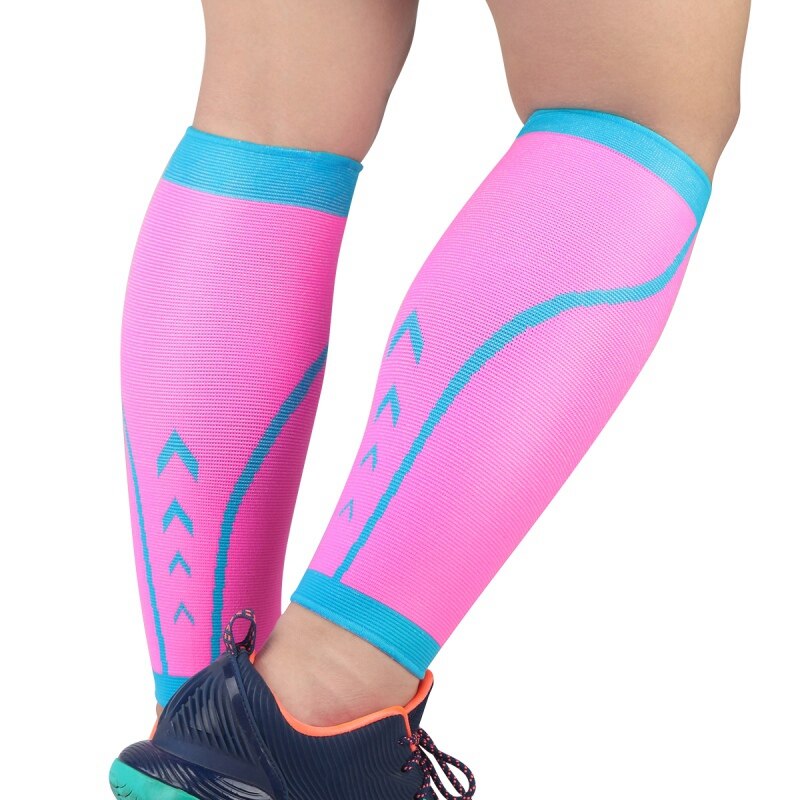 One-legged Knit Soft And Comfortable Compression Non-slip Pain-relieving Riding Leg Sleeve Elastic Breathable: Pink / M