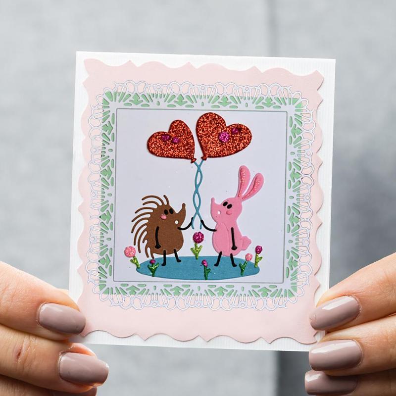 DIY Scrapbook Cutting Dies Handmade Paper Stencils Scenery Love Pattern Embossing Templates Decorative Accessories