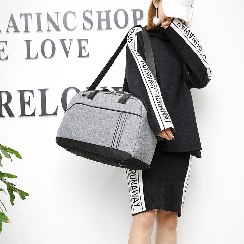 Korean-style Hand Travel Bag Men's Shoulder Duffle Bag Large Capacity Travel Sports Bag Fitness Packaging Sling Bag